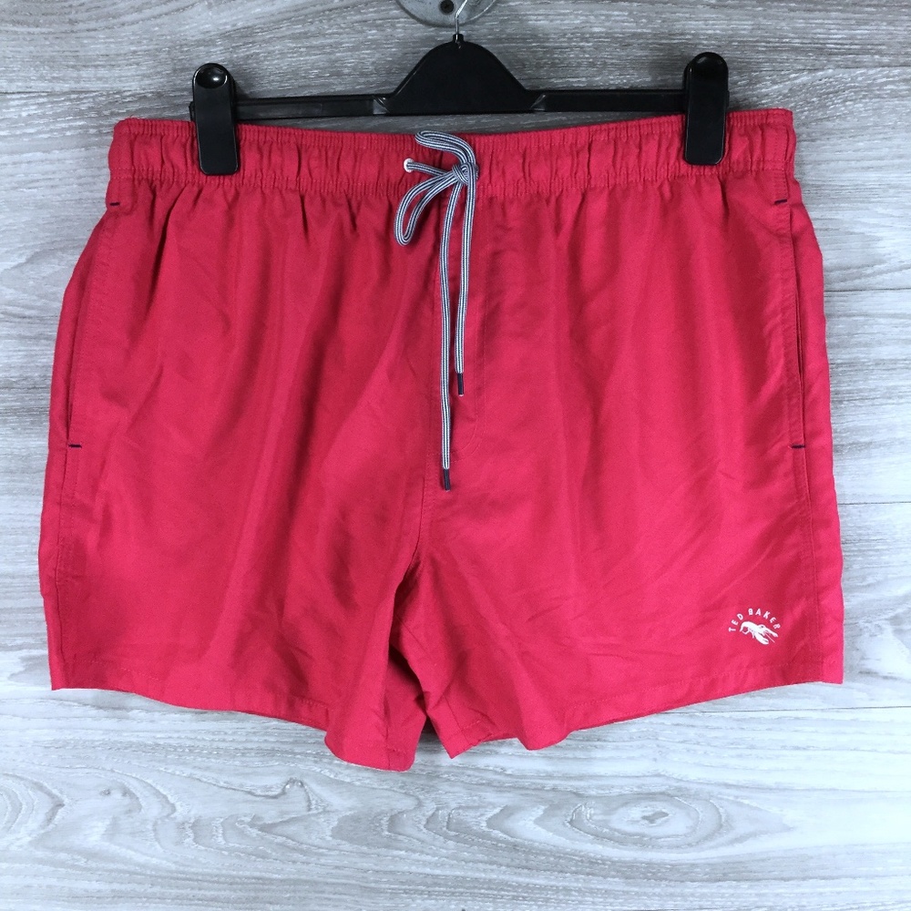 Ted Baker London Embroidered Swim Trunks